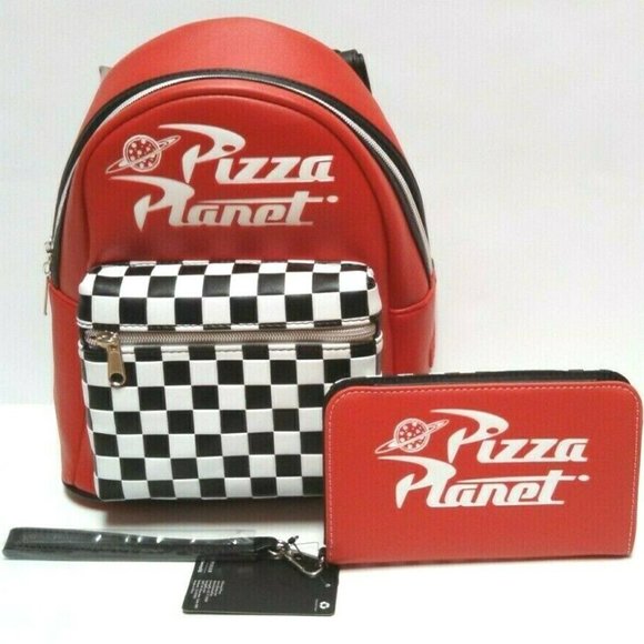 Loungefly Handbags - Toy Story Pizza Planet Mini Backpack & Wallet Set